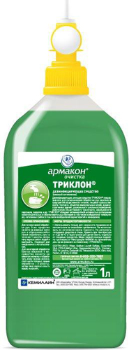Дезинфицирующее, моющее средство ТРИКЛОН, 1л(для дозатора ЕВРОСАК)